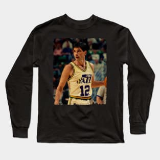 John Stockton - Vintage Design Of Basketball Long Sleeve T-Shirt